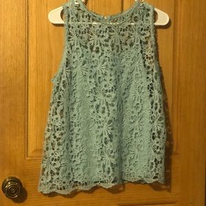 Maurice’s tank top with lace overlay size M. Never worn.